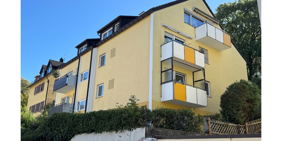 Seitliche Hausansicht