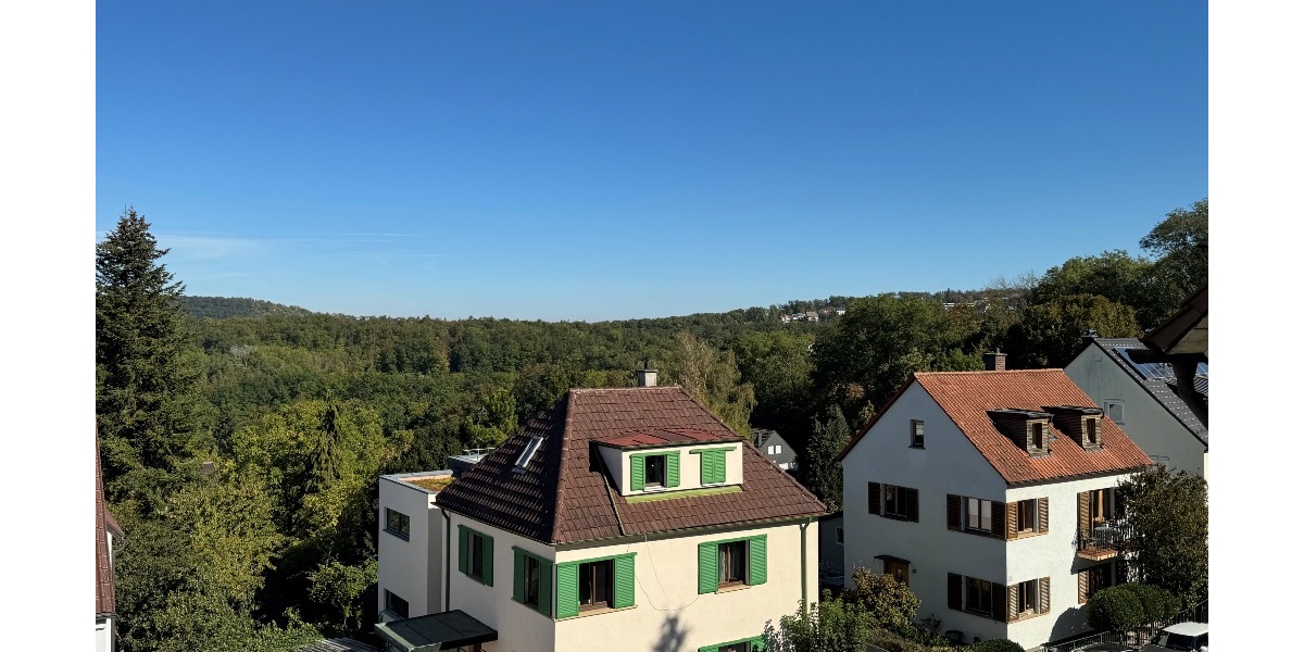 Blick vom Balkon